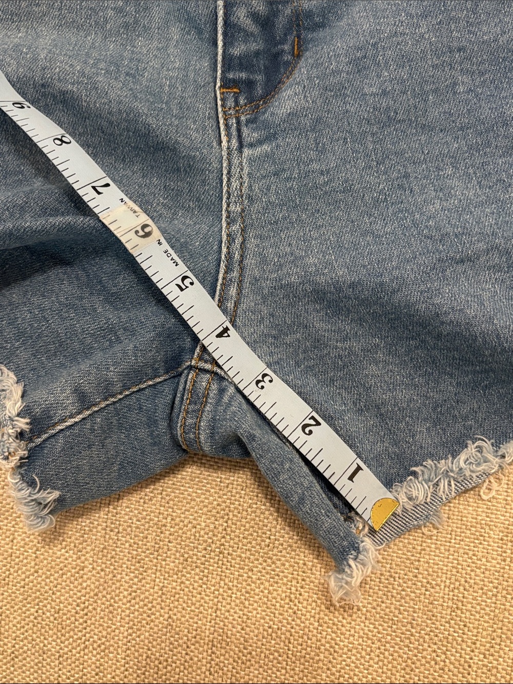 Judy Blue Jeans Denim Star Shorts Size L Style JB150069 - Picture 9 of 10